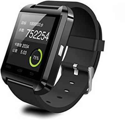

PremiumAV Tiny Deal U8 Wearable 1.45&Quot Touch Screen Smart Bluetooth Watch With Pedometer /Barometer /Altimeter /Stopwatch - Black Black Smartwatch(Black Strap Free Size)