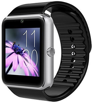 

Roiex GT08 Bluetooth Smart Wrist Watch Phone Mate for IOS and Android Smartwatch(Silver Strap Free Size)