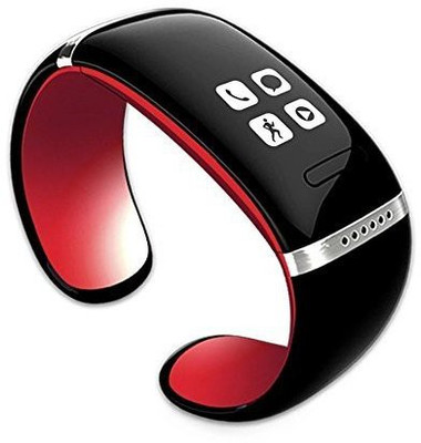 

PremiumAV Ivishow L12S Bluetooth Smart Bracelet Wrist Watch Design for iPhone and Android Phones Blue Orange Smartwatch(Black Strap Free Size)