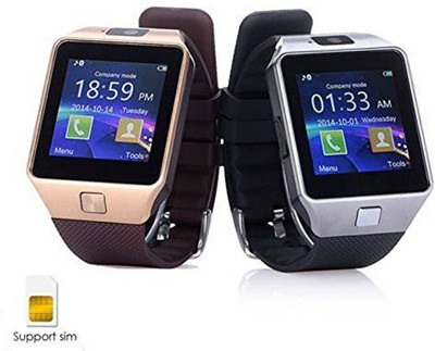 

PremiumAV Bluetooth Smart Watch with SIM and 16GB memory card support, Compatible for Android and iOS,Assorted color Black Smartwatch(Black Strap Free Size)