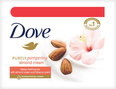 

Dove Purely Pampering Almond Cream Beauty Bathing Bar(300 g, Pack of 3)
