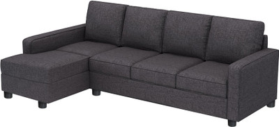 

GIOTEAK Fabric 5 Seater Sofa(Finish Color - Grey)