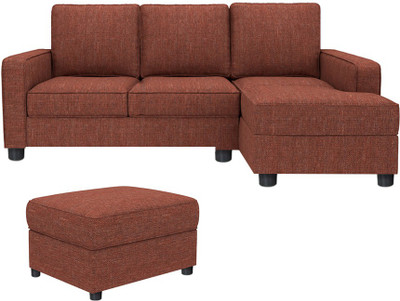 

GIOTEAK Fabric 4 Seater Sofa(Finish Color - Maroon)