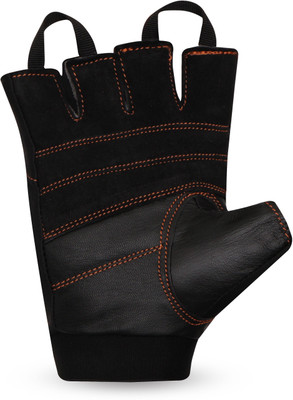 

Nivia Mamba Genuine Leather Glove Gym & Fitness Gloves (, Black