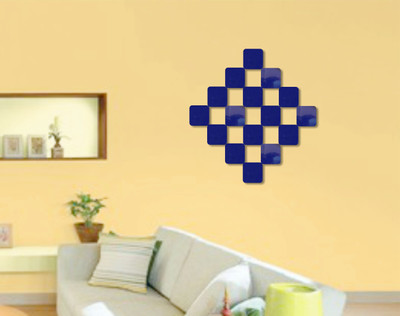 

naveed arts  Acrylic sticker Sticker(Pack of 16, Blue