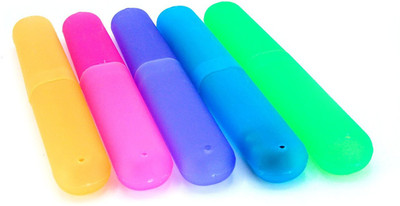 

k kudos enterprise Plastic Toothbrush Holder(Multicolor, Wall Mount)