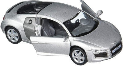 

Toyshine 1:36 Die Cast Audi R8 Sports Car, Opening Doors, Matellic Silver(Silver)