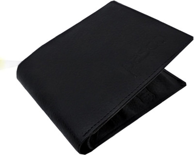 

HALO NATION Men Black Artificial Leather Wallet(6 Card Slots)