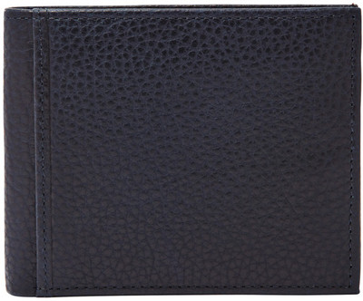 

Fossil Men Blue Genuine Leather Wallet(8 Card Slots), Navy