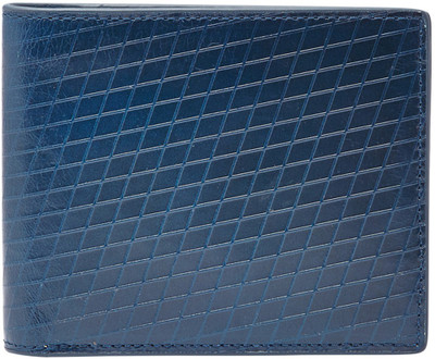 

Fossil Men Blue Genuine Leather Wallet(8 Card Slots)