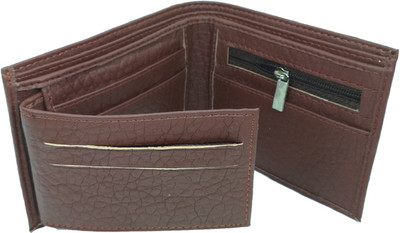 

HALO NATION Men Brown Artificial Leather Wallet(6 Card Slots)