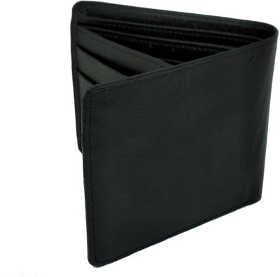

HALO NATION Men Black Artificial Leather Wallet(9 Card Slots)