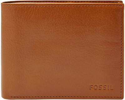 

Fossil Men Brown Genuine Leather Wallet(8 Card Slots), Saddle