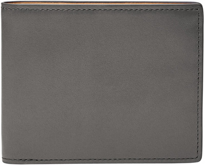 

Fossil Men Grey Genuine Leather Wallet(8 Card Slots), Gray