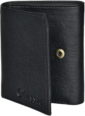 

Coovs Men Black Genuine Leather Wallet(6 Card Slots)