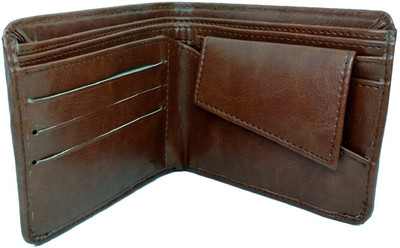 

HALO NATION Men Brown Artificial Leather Wallet(6 Card Slots)