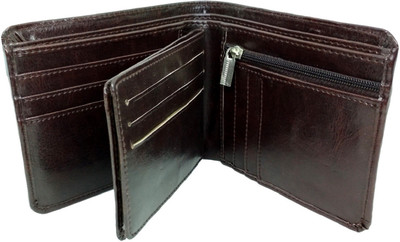 

HALO NATION Men Brown Artificial Leather Wallet(9 Card Slots)
