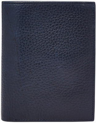 

Fossil Men Blue Genuine Leather Wallet(1 Card Slot), Navy