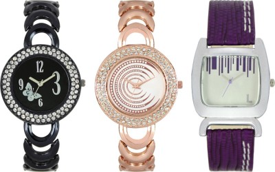 CM Women Watch Combo With Stylish Multicolor Dial Rich Look LRW005 Watch  - For Girls   Watches  (CM)