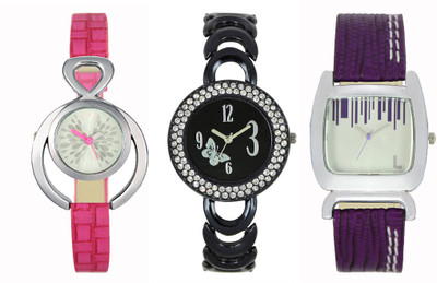 

CM Women Watch Combo With Stylish Multicolor Dial Rich Look LRW017 Watch - For Girls
