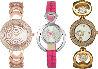CM Women Watch Combo With Stylish Multicolor Dial Rich Look LRW027 Watch  - For Girls   Watches  (CM)