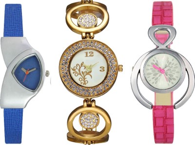 CM Women Watch Combo With Stylish Multicolor Dial Rich Look LRW049 Watch  - For Girls   Watches  (CM)