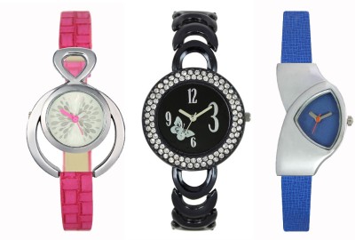 CM Women Watch Combo With Stylish Multicolor Dial Rich Look LRW018 Watch  - For Girls   Watches  (CM)