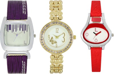 CM Women Watch Combo With Stylish Multicolor Dial Rich Look LRW044 Watch  - For Girls   Watches  (CM)