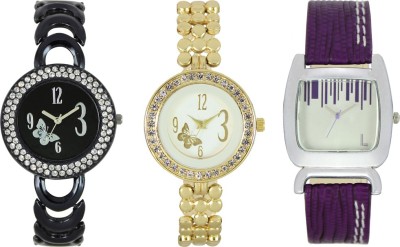 CM Women Watch Combo With Stylish Multicolor Dial Rich Look LRW010 Watch  - For Girls   Watches  (CM)