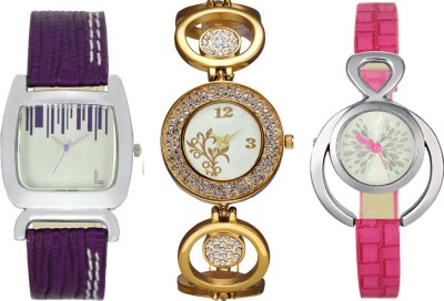 CM Women Watch Combo With Stylish Multicolor Dial Rich Look LRW048 Analog Watch  - For Girls   Watches  (CM)