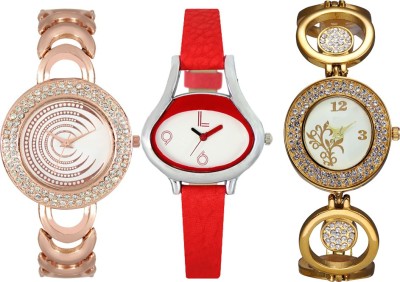 CM Women Watch Combo With Stylish Multicolor Dial Rich Look LRW028 Watch  - For Girls   Watches  (CM)