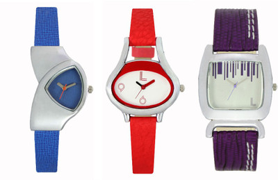 

CM Women Watch Combo With Stylish Multicolor Dial Rich Look LRW055 Watch - For Girls