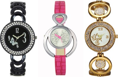 CM Women Watch Combo With Stylish Multicolor Dial Rich Look LRW012 Watch  - For Girls   Watches  (CM)