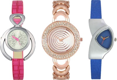 CM Women Watch Combo With Stylish Multicolor Dial Rich Look LRW033 Watch  - For Girls   Watches  (CM)
