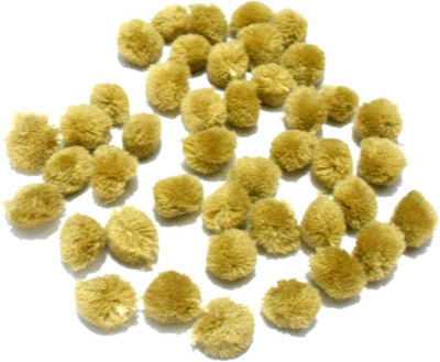 

GOELX Pom Pom Balls for crafts,decorations,jewellery making,accessories,bags. Pack of 100 Golden Balls