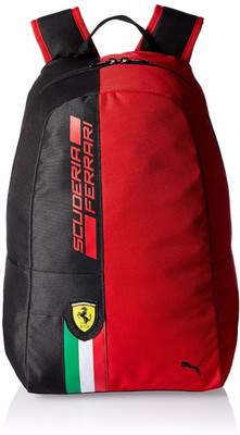 

Puma Ferrari Fanwear 18.5 L Backpack(Red, Black), Black;red