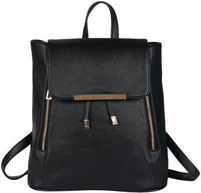 

Kleio Women's /Girls Designer Backpack for college/Office/Outing 13 L Backpack(Black)