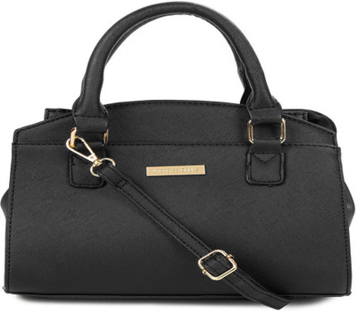 

Addons textured grab Shoulder Bag(Black, 5 L)
