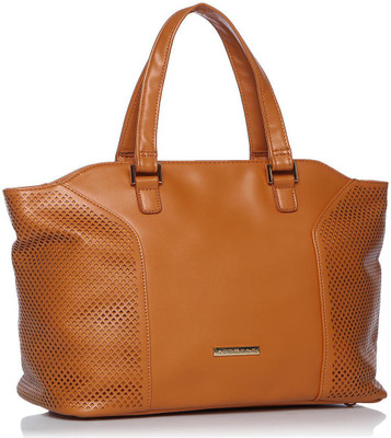 

Addons panel laser cut tote bag Shoulder Bag(Brown, 5 L)