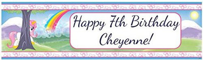 

PARTY PROPZ MY LITTLE PONY BIRTHDAY DECORATION/PERSONALIZE BANNER SET OF 1/MY LITTLE PONY PARTY SUPPLIES Banner(5 ft, Pack of 1)