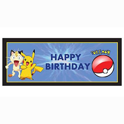 PARTY PROPZ POKEMON BIRTHDAY DECORATION/ BANNER SET OF PIECE / POKEMON PARTY SUPPLIES Banner(5 ft, Pack of 1)