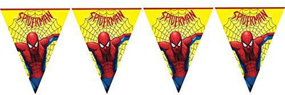 

PARTY PROPZ SPIDERMAN IRTHDAY DECORATION/PENNANT BANNER 5FT OF 1/SPIDERMAN PARTY SUPPLIES Pennant Banner(5 ft, Pack of 1)
