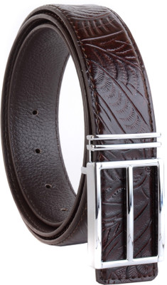 

In Touch Men Party, Formal, Evening Brown Genuine Leather Belt, Cherry brown