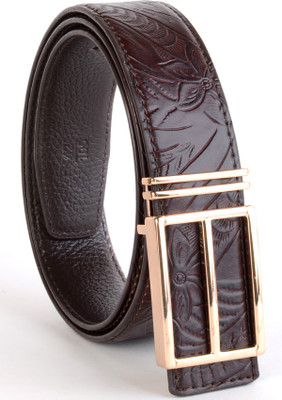 

In Touch Men Formal, Party, Evening Brown Genuine Leather Belt, Cherry brown