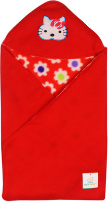 

Ole Baby Printed  Swadding Baby Blanket(Microfiber, Maroon