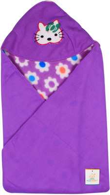 

Ole Baby Printed  Swadding Baby Blanket(Microfiber, Purple