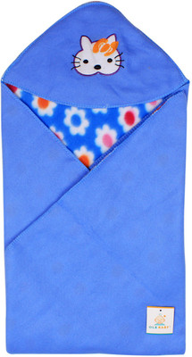 

Ole Baby Printed  Swadding Baby Blanket(Microfiber, Blue