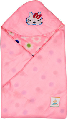 

Ole Baby Printed  Swadding Baby Blanket(Microfiber, Pink