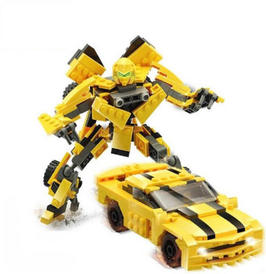 

Montez DIY 225 PCS 2 In 1 Robot Transformation Super Power Action Hero Robot Converts Into Car Block set(Multicolor)