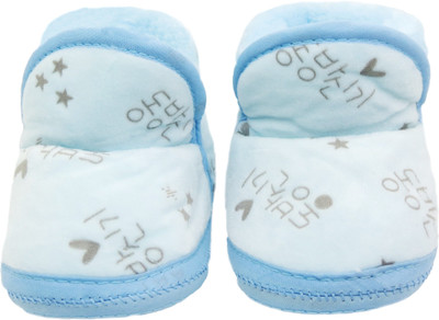 

Neska Moda Star 0 To 12 Month Baby Booties(Toe to Heel Length - 12 cm Blue)